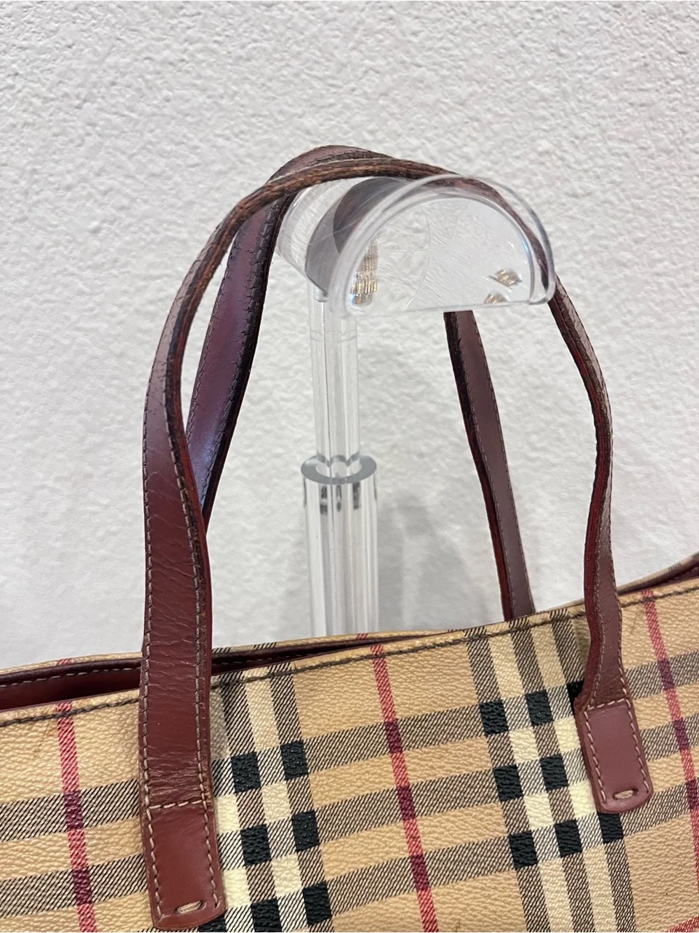 Burberry Haymarket vintage tote bag